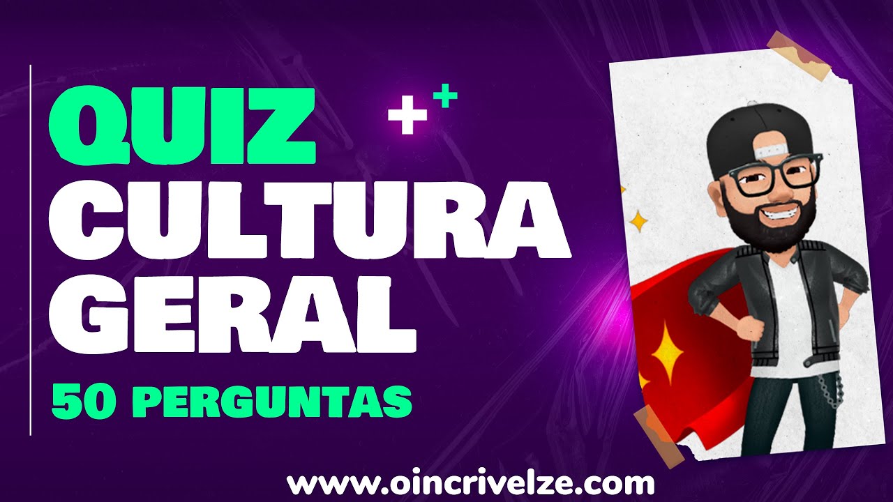 ✓😃😃 QUANTAS VAI ACERTAR? QUIZ CULTURA GERAL - 40 PERGUNTAS E