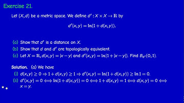 M2201 - Metric Topology - Exercises of Chapter 1 - Part 7