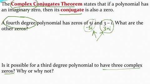 Using the Complex Conjugates Theorem