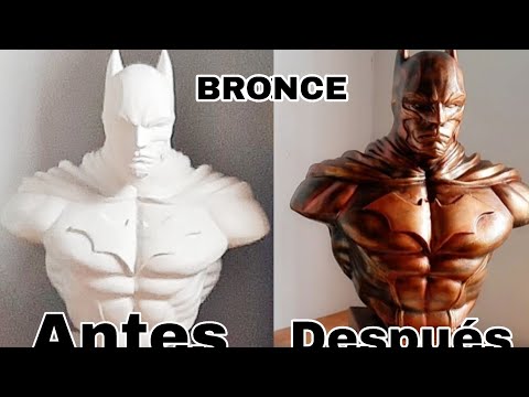 Bronze effect painting technique