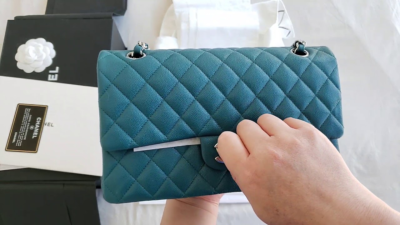 Bag of the Day 6: CHANEL classic flap Medium Caviar in Turquoise