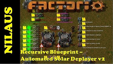 Factorio - Fully automated Solar farm Deployer (version 2)