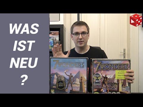 7 Wonders (Neue Edition) - WAS IST NEU? (Antoine Bauza, Repos Production 2010 / 2020)