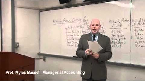 3 Managerial Accounting - 3 Activity Based Costing