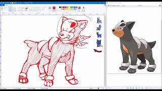 RR🗺️ Shiny Houndour [Speedpaint]