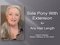 Side Pony With One Simple Extension for Any Hair Length-G