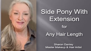 Side Pony With One Simple Extension for Any Hair Length-G