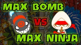 MAX NINJA vs MAX BOMB | Bloons TD Battles (BTD Battles) screenshot 5