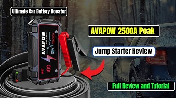 AVAPOW 2500A Peak Jump Starter | Ultimate Car Battery Booster |