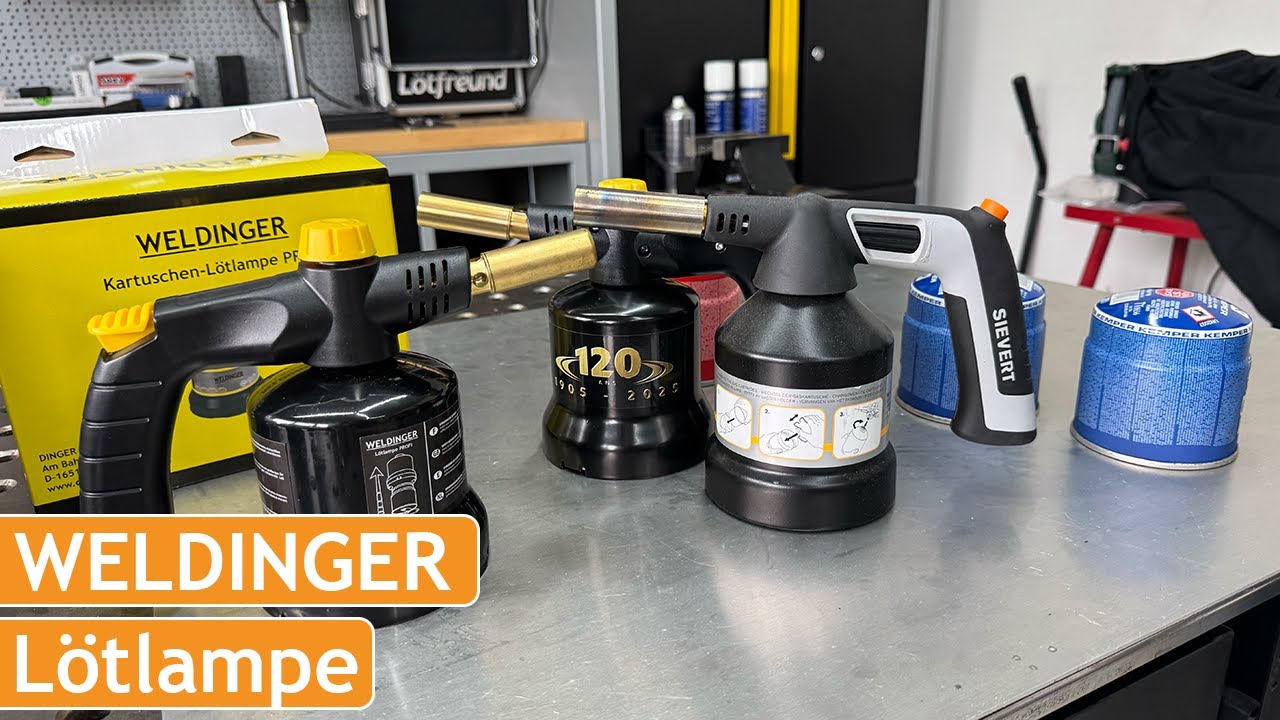WELDINGER Profi-Lötlampe – Piezo, 1350 °C, Kartusche & Überkopf-Einsatz im Praxischeck