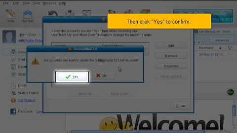 How to delete an email account in IncrediMail | FastDot Cloud Hosting