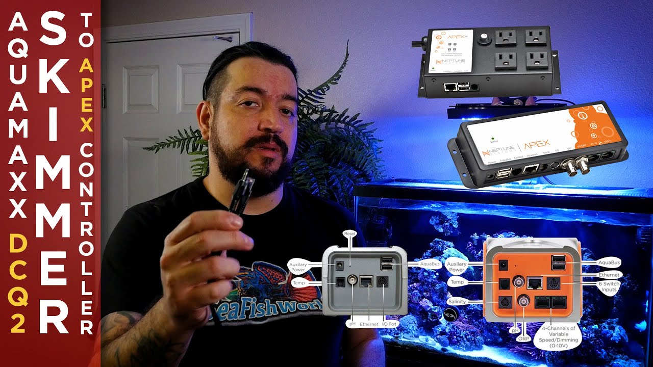 How to connect | Aquamaxx DCQ2 Skimmer to Apex Controller - YouTube