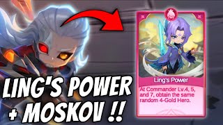 EASY 3 STAR STRATEGY!! INSANE MOSKOV + LING'S POWER!! MAGIC CHESS GO GO 