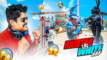 RAISTAR VS WHITE 444 || 1 VS 1 FIGHT IN BR RANKED INDIA VS MENA GYAN GAMING OP REACTION ON LIVE