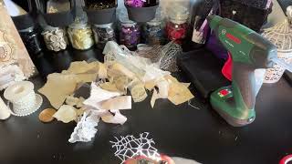 Shabby chic scrap embellishments for junk journaling and scrapbooking