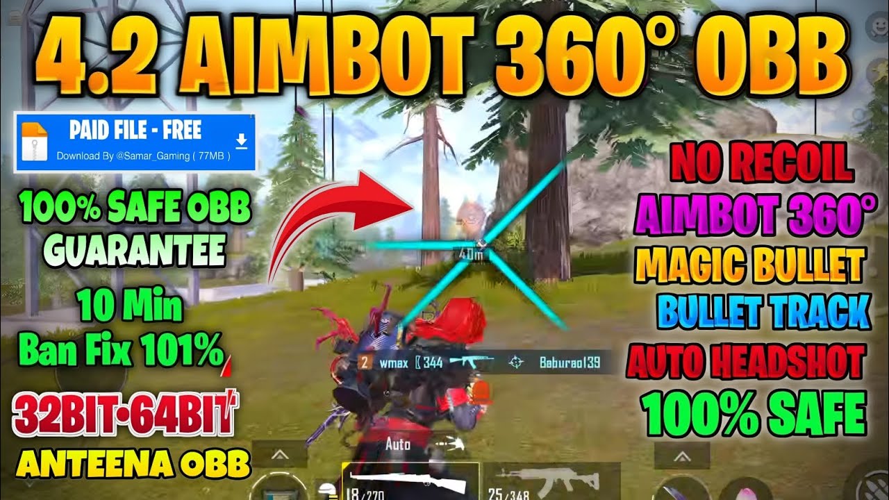 BGMI 4.2 AIMBOT OBB | BGMI ANTENNA CONFIG FILE 4.2 | BGMI NO RECOIL CONFIG 4.2 | BGMI AIMBOT OBB 4.2