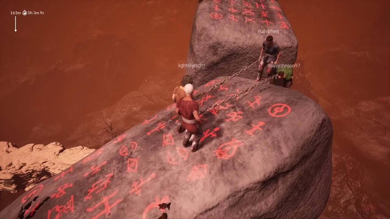 3 people and an anchor