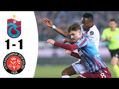 Trabzonspor 1_1 Fatih Karagümrük maç özeti