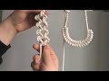 DIY:Serpentine necklace tutorial//flower knot