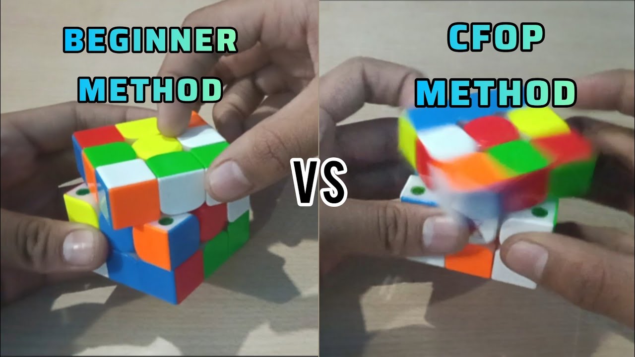 Beginner Method VS CFOP Method Comparison||| - YouTube