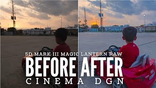 Cinema DNG Video Without Huge File Sizes | 5D mark iii Magic Lantern RAW