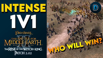 LOTR: BFME2 ROTWK Patch 2.02 - Intense 1vs1 Multiplayer Gameplay | Angmar vs Dwarves