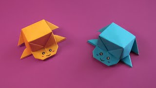 Оригами черепашка • Как сделать прыгающую игрушку черепашку из бумаги • Jumping Turtle Origami