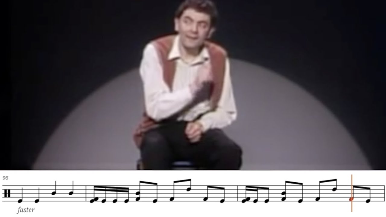 ⁣Drum Transcription: Mr. Bean's