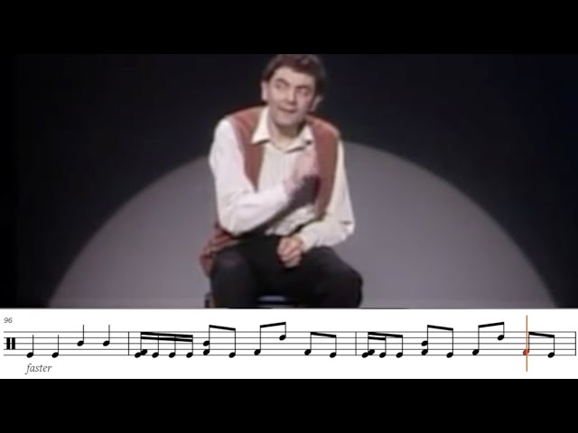 Drum Transcription: Mr. Bean's Invisible Drum Kit class=