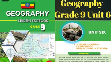 Geography Grade 9 Unit 6 Human Environment Interaction In Ethiopia