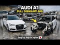 Audi A1 Full Dismantling Process – Used Parts Removal for export #japan #export 