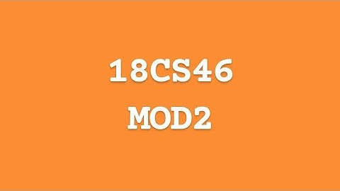18CS46 MODULE 2 DATA COMMUNICATION (DC) | VTU 4th SEM CSE