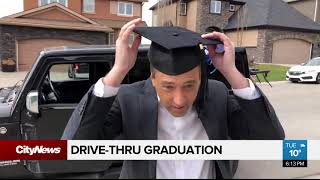 Calgary company organizes drive-thru graduation despite school board opposition