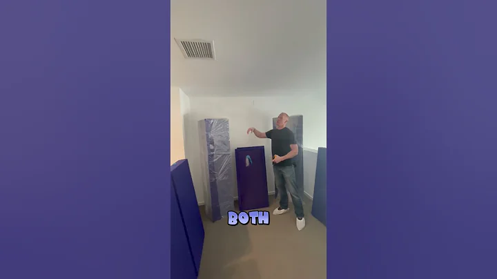 Recording Studio Install Setup with 9 of our 4” & Triangle Standard Purple Bass Traps!