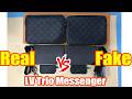 LV Trio Messenger Monogram Eclipse Reverse Gray Real vs Fake Reviews From Supkicks