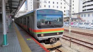 八高線Ｅ２３１系　八王子駅発車