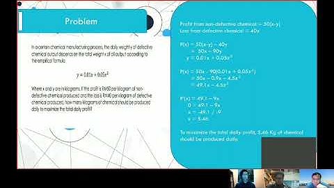PRESENTATION MAT183 : APPLICATION OF DIFFERENTIATION