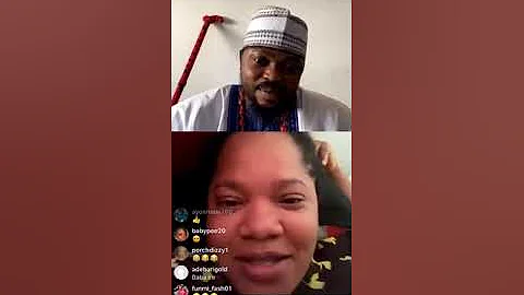 Olotu Kolawole Ajeyemi with Toyin Abraham Ajeyemi (Mummy Ire)