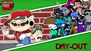 DAY OUT But Every Turn Different Character Sings 😼🎶 (FNF: Mario Madness)