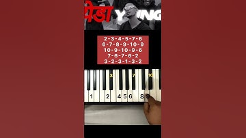 YUNG DSA - Yeda yung song  piano tutorial #shorts #ytshorts #piano #pianotutorial
