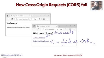 How Cross Origin Requests (CORS) Fail | CORS with ASPNET Core