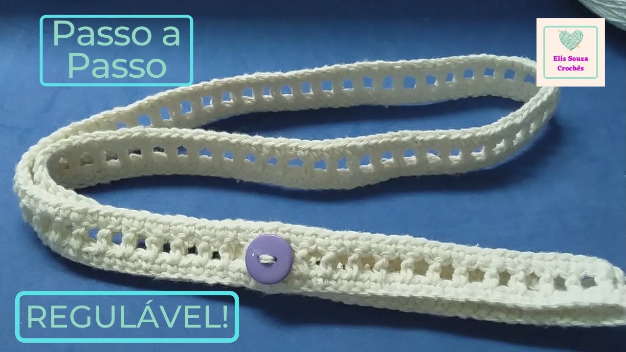 Alça de Crochê Fácil e Regulável ✨Passo a Passo✨ @elissouzacroches