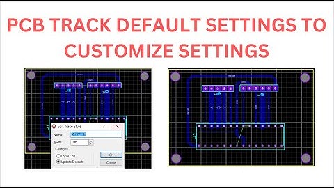 PCB TRACK DEFAULT SETTINGS TO CUSTOMIZE SETTINGS FOR PROTEUS SOFTWARE.