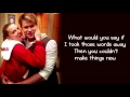 Glee  more than words lyrics