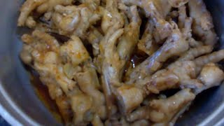 Pé de frango com angu #pédefrango #angu #polenta #comidacaseira #mineiros