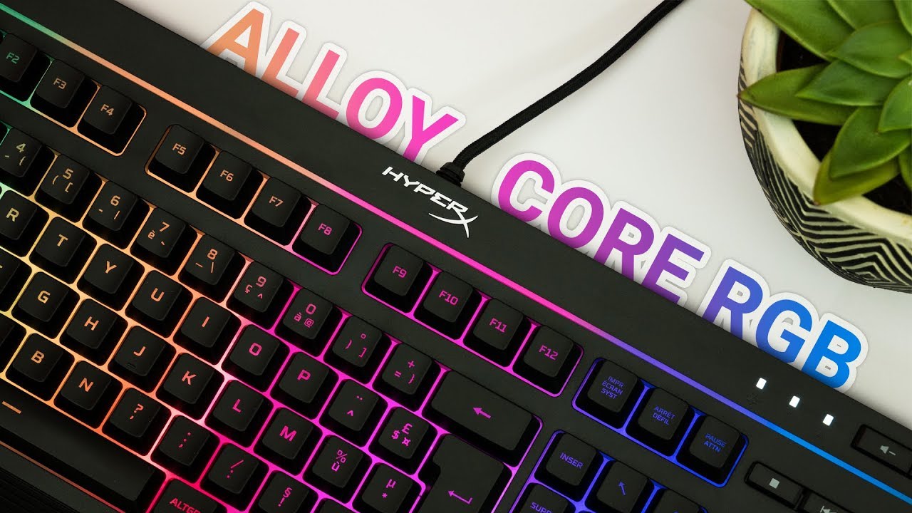 Clavier gamer HYPERX ALLOY CORE RGB MEMBRANE