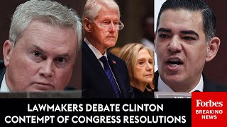 Sparks Fly As Lawmakers Battle Over Contempt Of Congress Resolutions Against The Cintons | Part 1