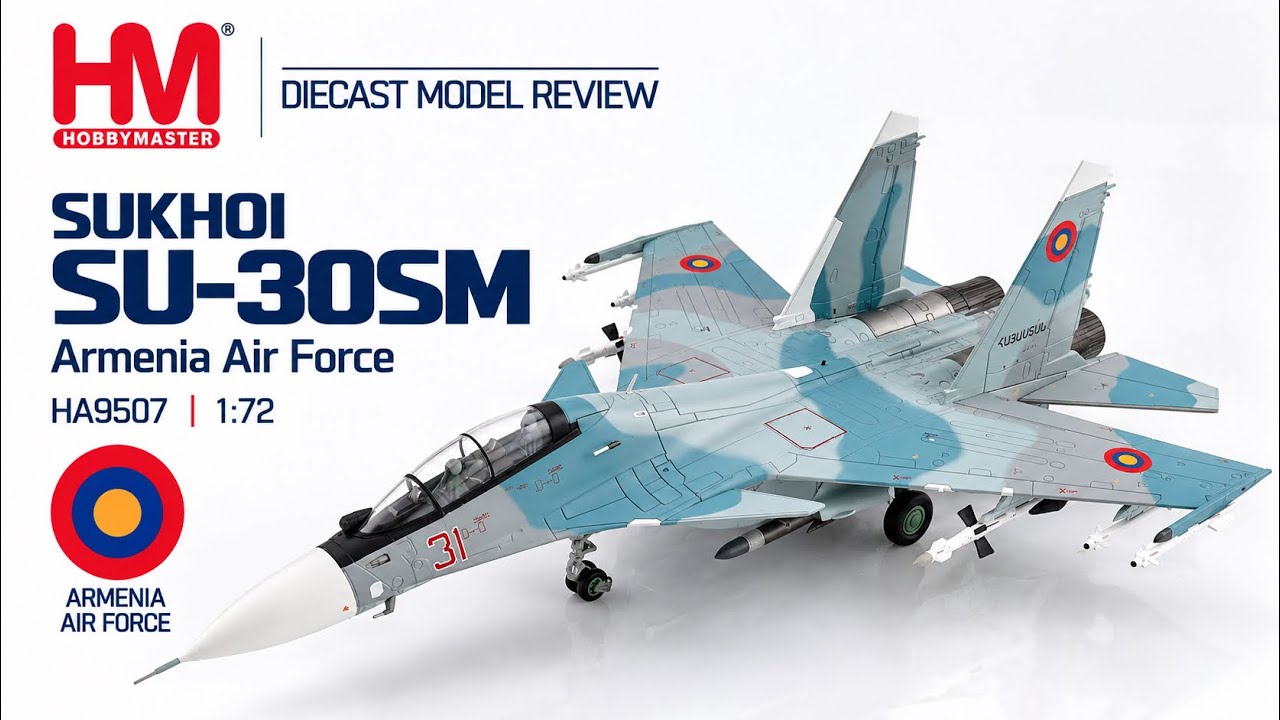 Hobby Master Sukhoi SU-30SM Armenia Air Force 1:72 Diecast Model