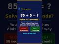 85 ÷ 5 in 2 Seconds! Your School Never Taught You This Division Trick | MathOlympiadLab