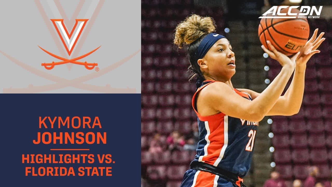 Virginia's Kymora Johnson Has A Career Night In Upset Of FSU - YouTube